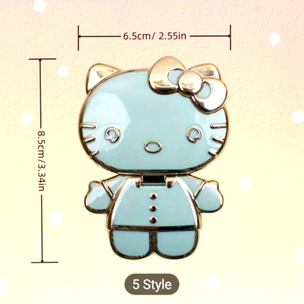 Hello Kitty Rotatable Folding Phone Stand Mirror - PURPLE PINK - Picture 4 of 4